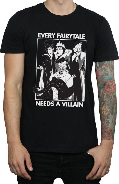 Immagine prodotto Disney Maglietta maschile in cotone Every Fairy Tale Needs A Villain (Ogni fiaba ha bisogno di un cattivo) (L)