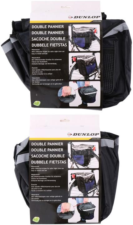 Dunlop Satteltasche doppel (2 l, Luggage carrier bag)