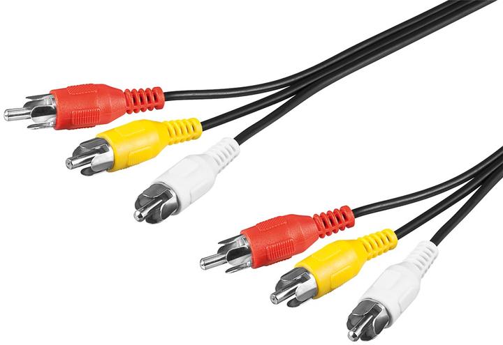 Produktbild Goobay Composite Audio Video Verbindungskabel, 3x Cinch (10 m)