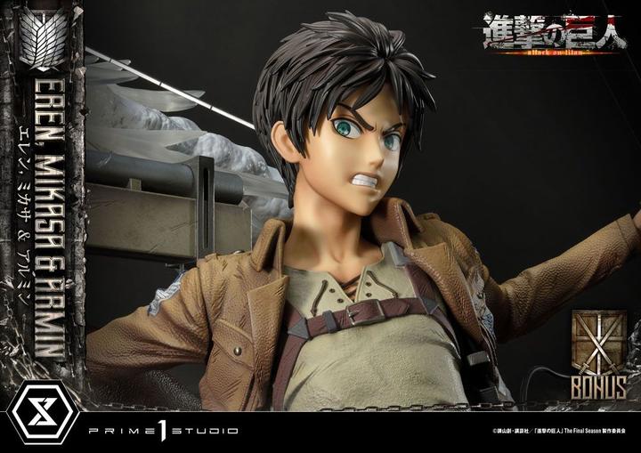 Produktbild Prime 1 Studio Attack on Titan Ultimate Premium Masterline Statue Eren, Mikasa, & Armin Deluxe Bonus Version 72 cm