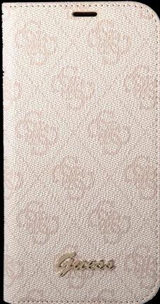 Produktbild Guess GUBKP14SHG4SHP iPhone 14 6,1" różowy/pink book 4G Vintage Gold Logo (Apple iPhone 14)
