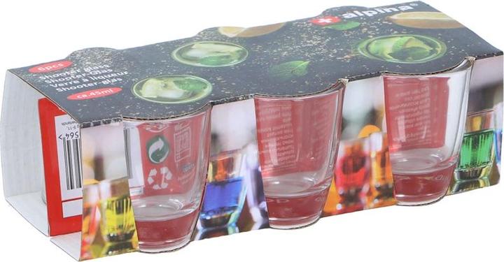 alpina Bicchieri da 45 ml 6 pezzi. (0.45 dl, 6 x, Bicchiere di vetro)