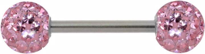 Bijouteria Zungenpiercing (Kristall, Epoxiharz, Chirurgenstahl 316L)