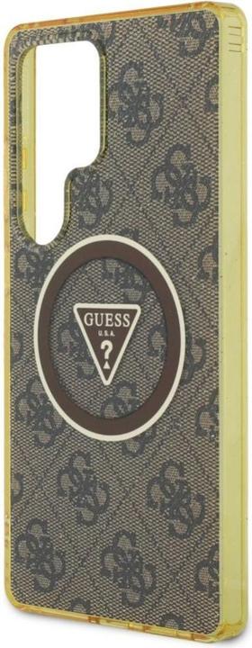 Actual product image Guess Etui 4G Glitter Triangle Buttons MagSafe do Samsung Galaxy S25 Ultra brÄ zowy (Samsung Galaxy S25 Ultra)