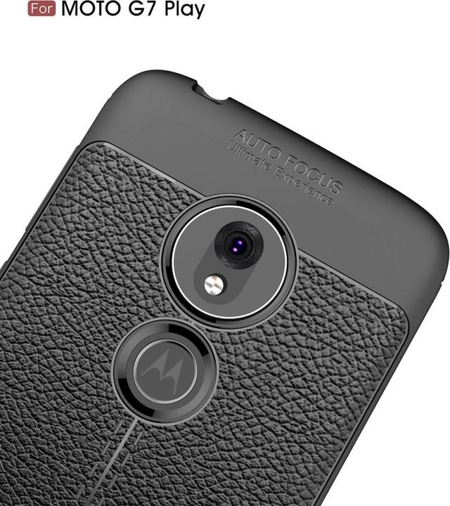 Actual product image Screenguard Motorola Moto G7 Play Sleeve Leather Design TPU Cover (Motorola Moto G7 Play)