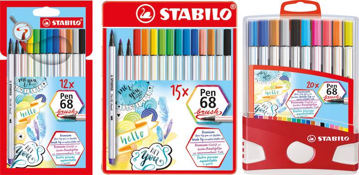 Actual product image STABILO Brush Pen 68 (Sorted, 25 x)