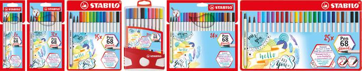 Actual product image STABILO Brush Pen 68 (Sorted, 25 x)