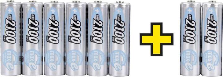 Produktbild Ansmann Mignon (AA)-Akku NiMH maxE 6 + (8 Stk., AA, 2100 mAh)
