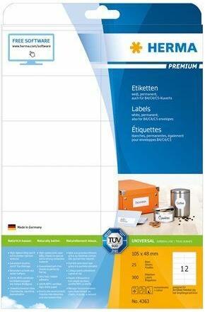 Actual product image HERMA Universal labels A4