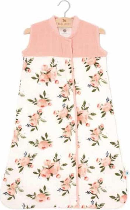 Image du produit little unicorn Turbulette en mousseline de coton matelassée taille S - Watercolor Roses (68 cm)