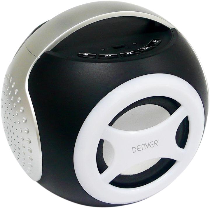 Image du produit Denver Enceinte Bluetooth BTS-90C | argent (Fonctionnement sur piles)