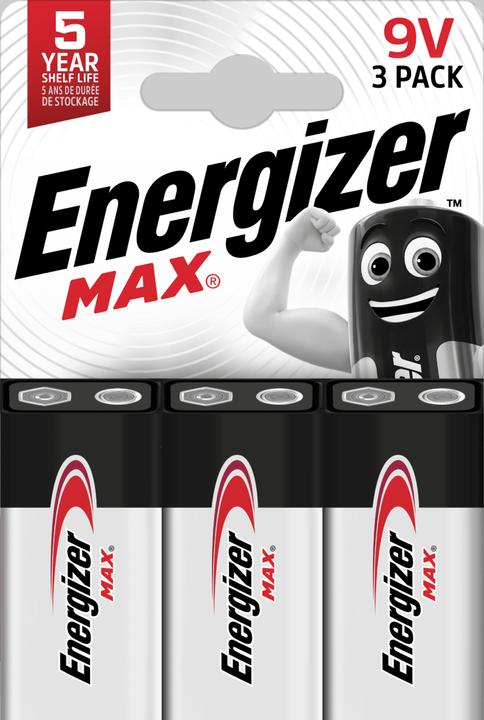 Image du produit Energizer Max Alcaline (3 pcs, 9V Block)