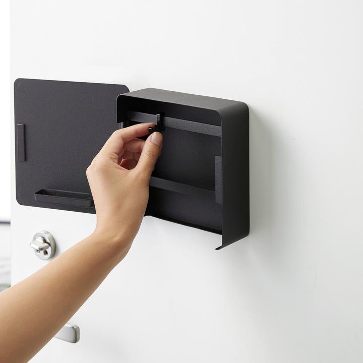 Actual product image Yamazaki Magnetic key box TOWER (5.5 x 16 x 16 cm)