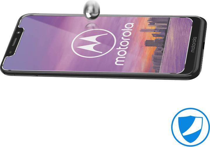 Actual product image Avizar Crystal clear film, glass screen protector (2 Piece, Motorola One)