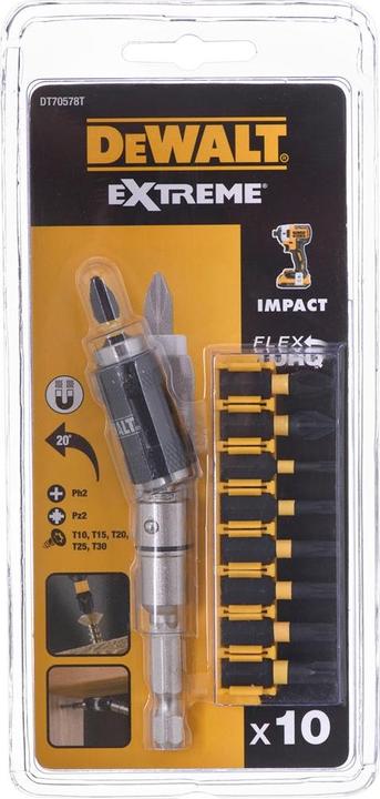 Immagine prodotto DeWalt BitSet (25 mm, 30 mm, 15 mm, 20 mm, 10mm)