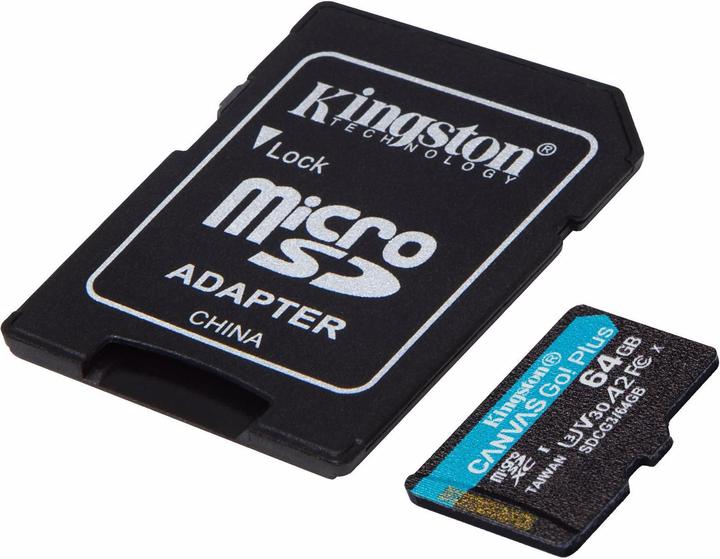 Image du produit Kingston Canvas Go Plus (64 Go, microSDXC, U3, UHS-I)