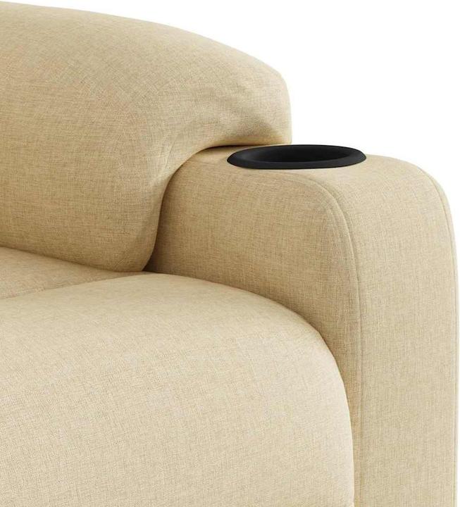 Immagine prodotto VidaXL Poltrona massaggiante con ausilio stand-up in tessuto crema