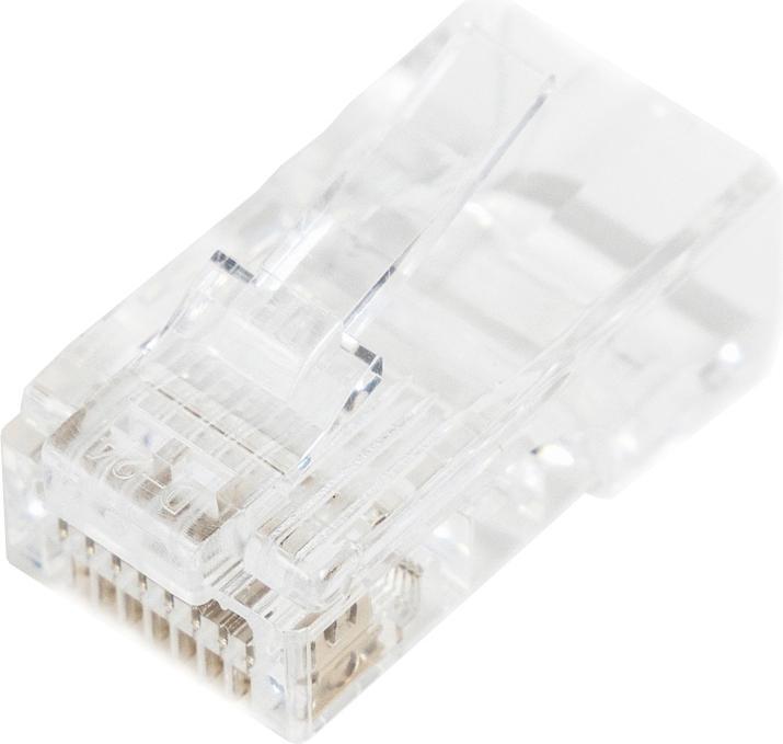Actual product image Digitus RJ45 (8P8C) straight-through Cat.5e unshielded plug, AWG 26-24, pack of 100 pieces (U/UTP, CAT5e)