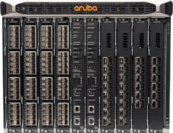 Immagine prodotto HPE Bundle di switch Aruba 8400, telaio a 8 slot, 3 vassoi per ventole, 18 ventole, gestore di cavi (8 Porti)