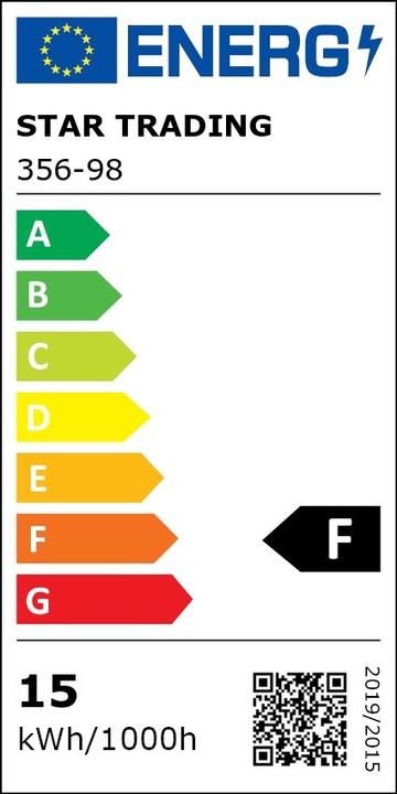 Energy Label Star Trading Spotlight (E27, 15 W, 1250 lm, 1 x, F)