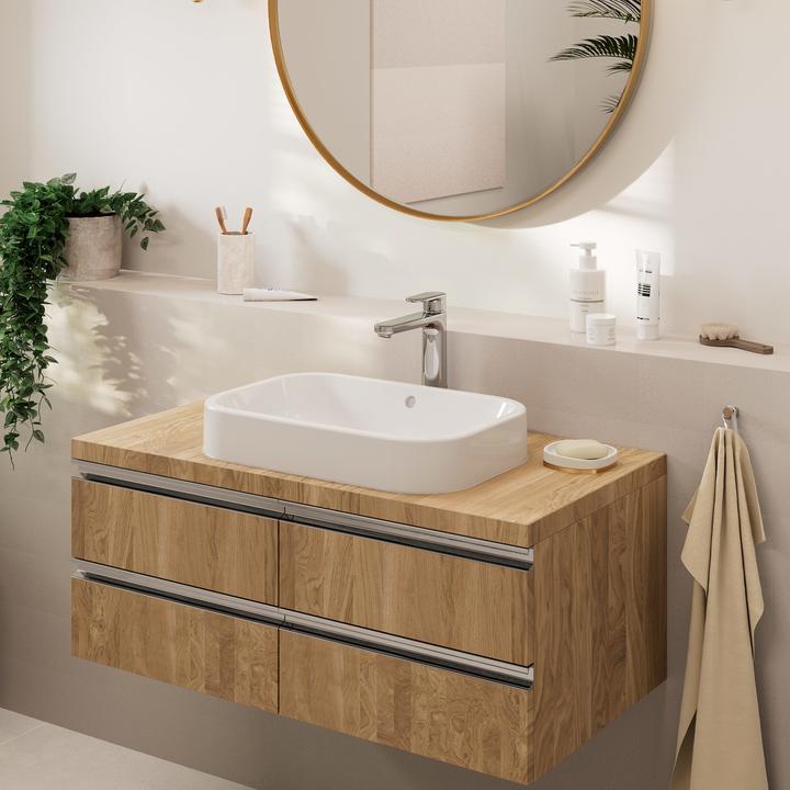Produktbild hansgrohe Vernis Blend Einhebel-Waschtischarmatur 190 mit Zugstangen-Ablaufgarnitur