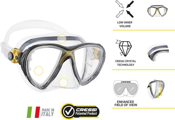 Immagine prodotto Cressi Big Eyes Evolution + Alpha Ultra Dry