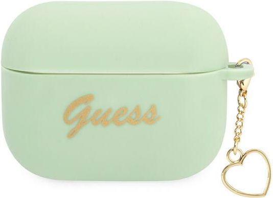 Image du produit Guess case for Airpods Pro GUAPLSCHSN green Silicone Heart Charm (Sac pour écouteurs)