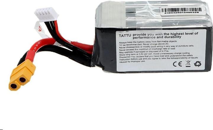 Actual product image AccuCell Battery 1550mAh 14.8V Burst 200C 4S XT60 plug for modelling, drone, 4S1P (14.80 V, 1550 mAh)