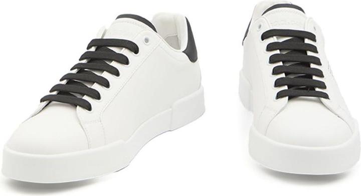 Immagine prodotto Dolce & Gabbana portofino light sneakers in black and white leather (41)
