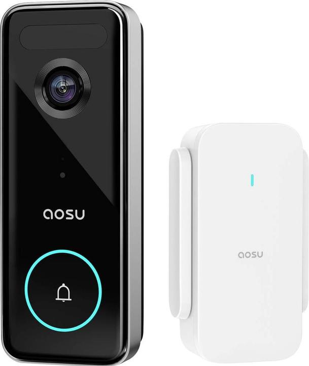 Aosu Portier vidéo V8S WLAN Kit complet 1 pièce Noir (WiFi)