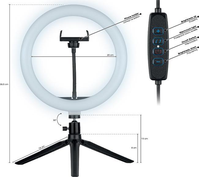 Immagine prodotto Tracer RING 26cm mini lampada ad anello stovas