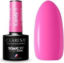 Produktbild Claresa Candy UV Nagellack 5ml - Packung mit 8 Stück (Rosa, Farblack)