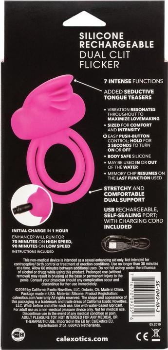 Actual product image CalExotics Dual Clit Flicker Enhancer (3.75 cm)