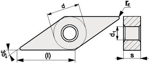 Actual product image Promat Indexable insert