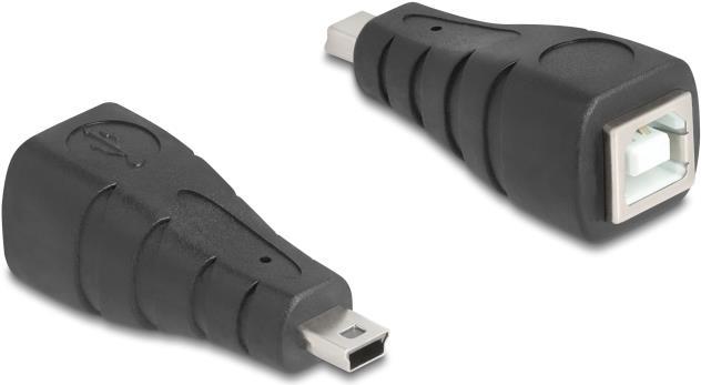 Produktbild Delock USB 2.0 Adapter Mini USB 5 Pin Stecker zu USB Typ-B B (Mini USB, USB-BC 1.2)