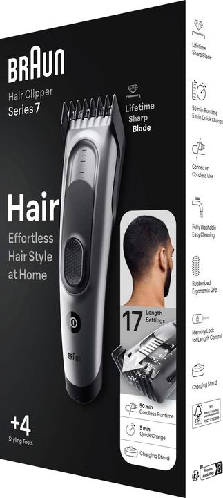 Actual product image Braun Hairclipper Series 7 (HC7390)