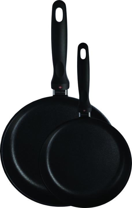 Immagine prodotto Swiss Diamond Set di padelle 2 pezzi CLASSIC XD Nero (26 cm, Padella per friggere, Alluminio pressofuso)