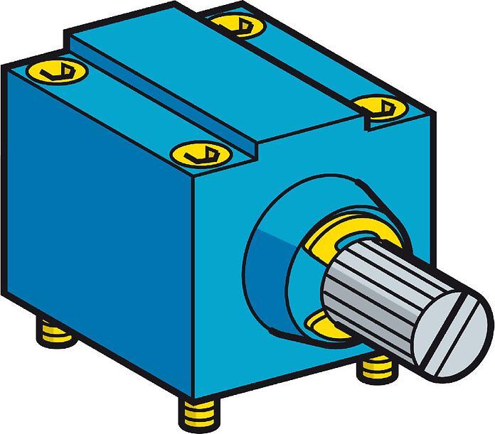 Produktbild TE Sensors Antrieb für Drehachsenbetätigung ZC2JE09