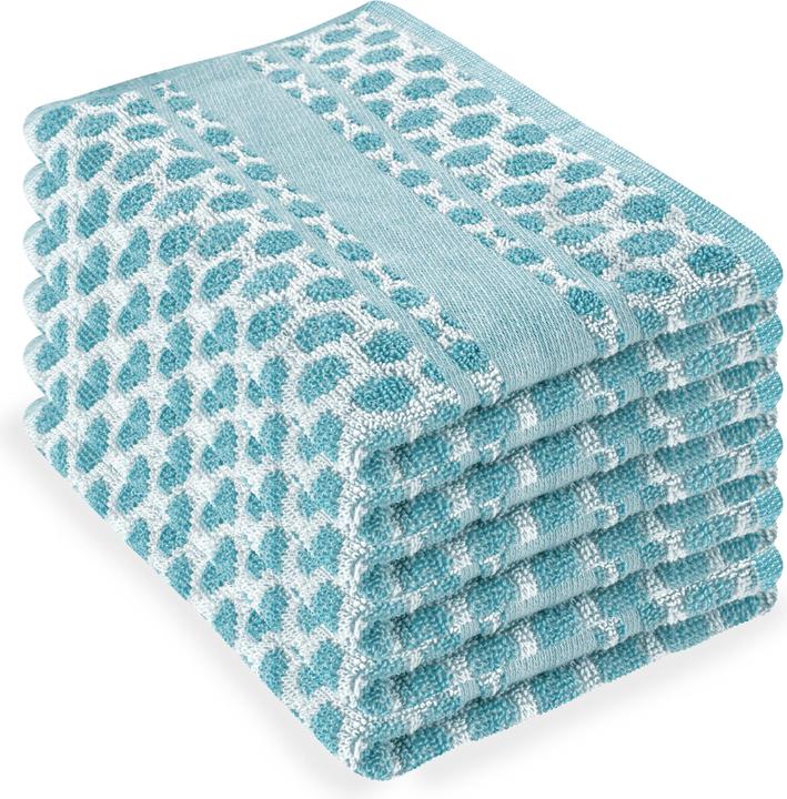 Actual product image Aspero 6 Terry Cotton Tea Towels (50 x 70 cm)
