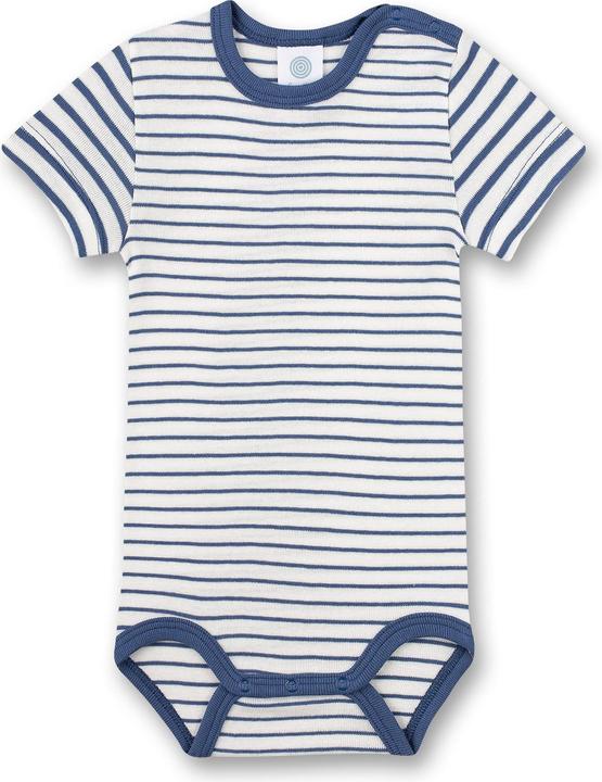 Produktbild Sanetta Kurzarm-Body 2er Pack Blau/Weiss Gr. 56 (56)