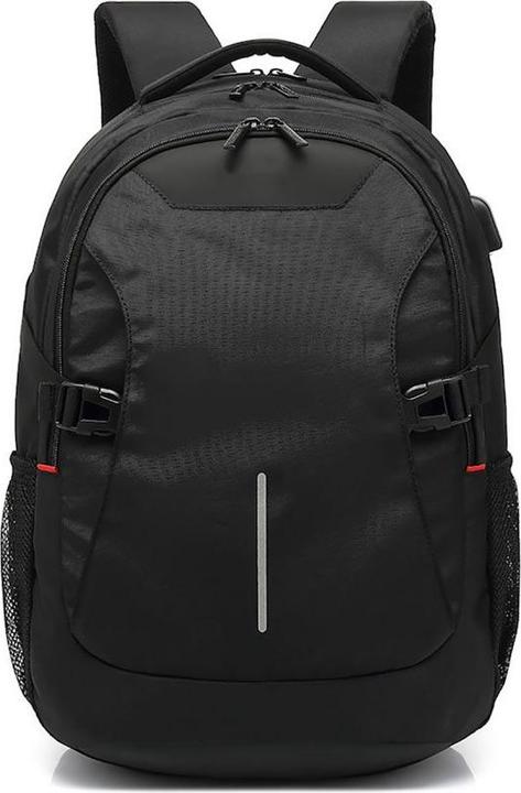 Actual product image Global, backpack 15.6", black, with USB charging port (0.27 l)