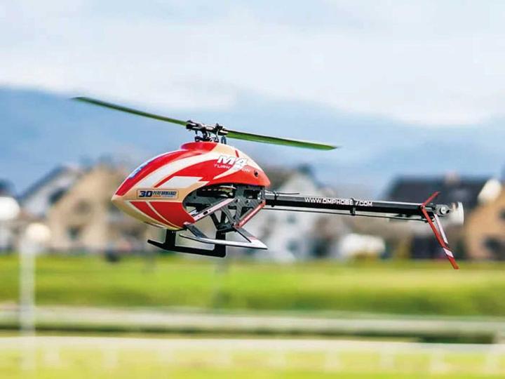 Actual product image OMP Hobby Helicopter M4, Red PNP