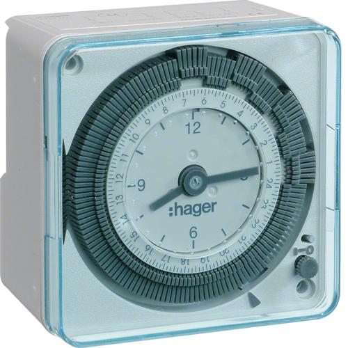 Hager HAG EH711 analoge Tagesschaltuhr 1W 16A 230V AC 50Hz mit Gangreserve