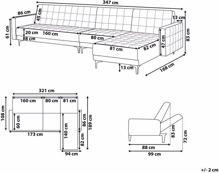 Produktbild Beliani Aberdeen (Bettsofa)