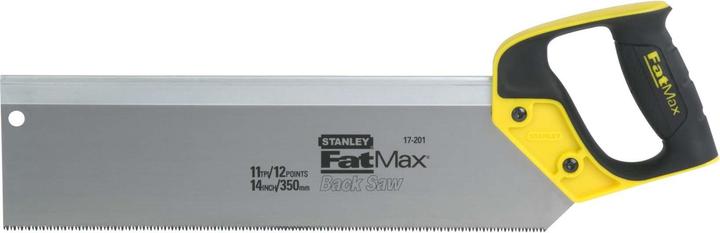 Productafbeelding Stanley FatMax rugzaag (350 mm lengte, 13 tanden/inch, versterkte rug, ABS kunststof, ergonomis
