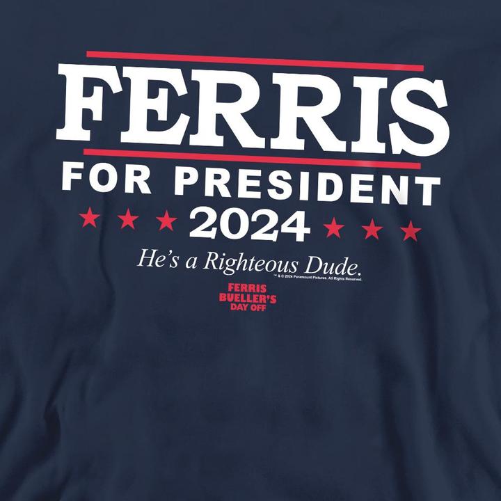 Immagine prodotto Ferris Bueller´s Day Off Ferris Bueller's Day Off Ferris For President Felpa Adulto Unisex (S)