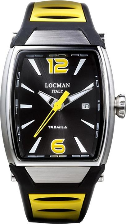 Locman Italy Herrenuhr Tremila gelb Ref. 0552A (Analoguhr, 50 mm)