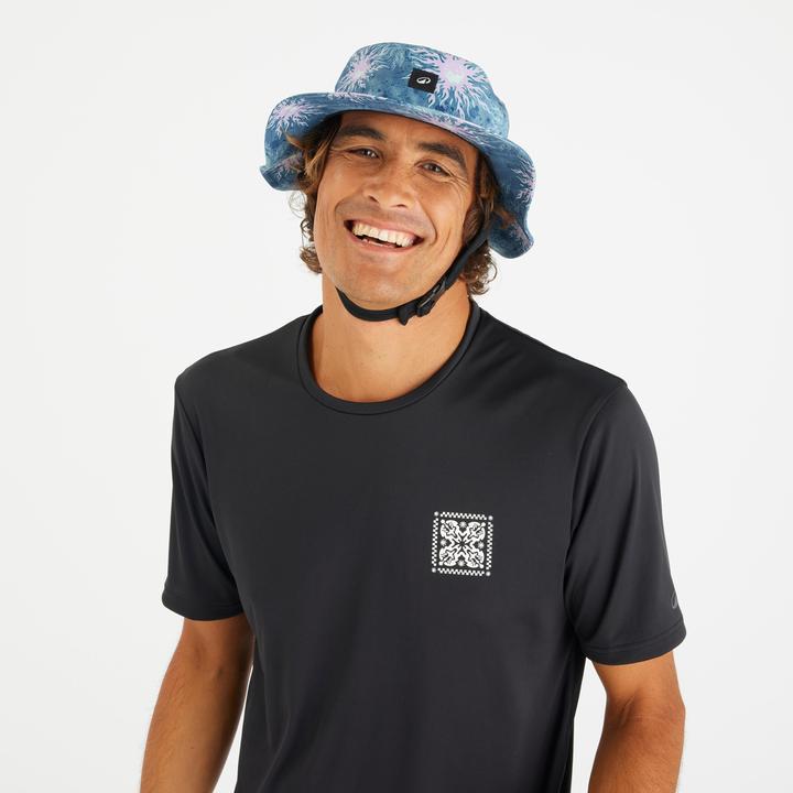 Olaian Surf-Hut Damen/Herren 500 Yingyang blau (One Size)
