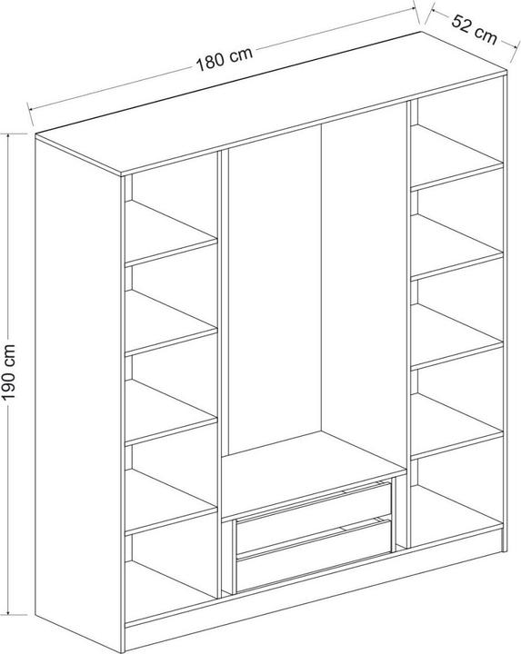 Immagine prodotto Hanah Home Kaley (180 x 52 x 190 cm)