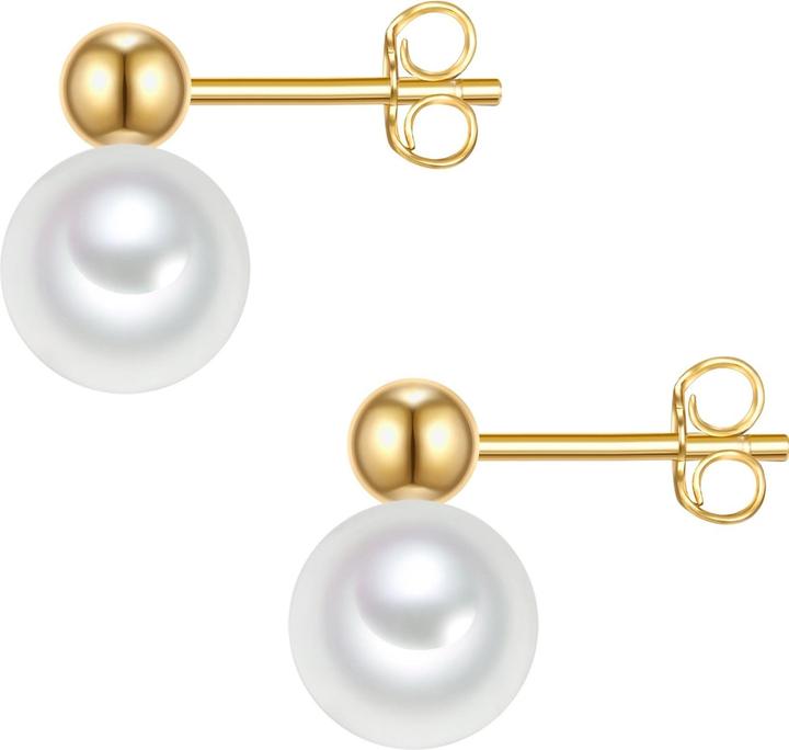 Immagine prodotto Valero Pearls Perle d'acqua dolce d'argento da donna coltivate in oro giallo - 32362 (Argento)